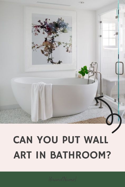 Bathroom is the most controversial as well as intimate space at home. It produce much moisture and steam. So, can you put wall art in bathroom? The answer is… Bathrooms With Artwork, Artwork In Bathroom, Wall Art In Bathroom, Bathroom Artwork Wall Art, Art In Bathroom, Homemade Wall Art, Expensive Artwork, Hallway Wall Art, Intimate Space