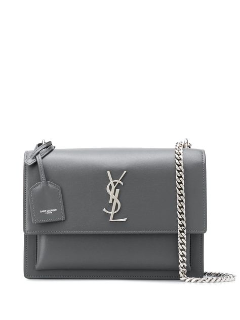 Ysl Logo, Grey Bag, Girly Bags, Luxury Purses, Quilted Crossbody Bag, Monogrammed Leather, Saint Laurent Bag, Designer Shoulder Bags, Purse Accessories