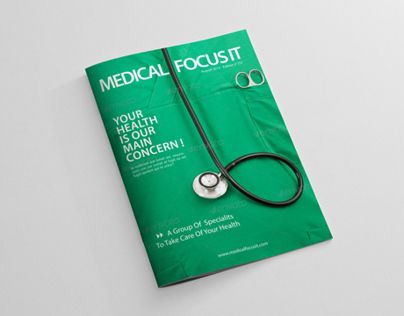 Medical Magazine Cover Design, Medical Book Cover, Medical Magazine, Health Branding, Branding Layout, Magazine Cover Page, Education Magazine, Indesign Magazine, Indesign Magazine Templates