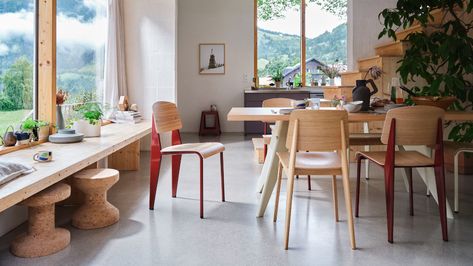 Vitra | Standard | Official Vitra® Website Japanese Joinery, Panton Chair, Prefabricated Houses, Modular Building, Wooden Jigsaw, Wooden Design, French Designer, Gifu, Dining Table Design