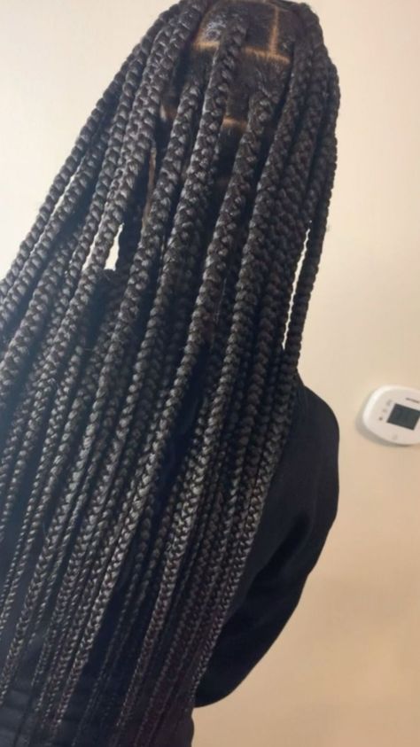 Thick Knotless Braids, Knotless Box Braids Hairstyles, Jumbo Knotless Box Braids, Jumbo Knotless, Jumbo Twists, Knotless Box Braids, Twisted Hair, Big Box Braids, Beautiful Black Hair