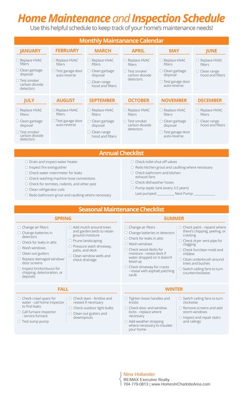 Annual Home Maintenance Schedule & Checklist Home Maintenance Schedule, Construction Minecraft, Yard Maintenance, Home Maintenance Checklist, Home Binder, Maintenance Checklist, Home Management Binder, Home Buying Tips, Diy Home Repair