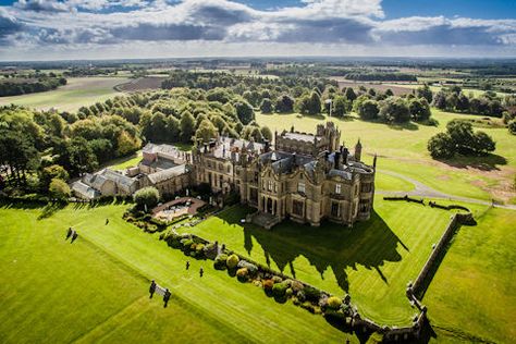 Allerton Castle, Yorkshire, England Movie location of fictional Misselthwaite Manor from the Secret Garden Castle Wedding Venue, Castles In England, English Manor, Cornwall England, Yorkshire England, Stately Home, Castle Wedding, Disney Wedding, English Countryside