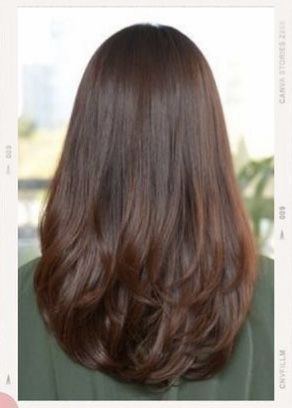 Hidden Layers Haircut, Haircuts For Medium Hair, Trendy Hair Color, Haircuts Straight Hair, Long Layered Hair, Haircuts For Long Hair, Medium Hair Cuts, Dark Brown Hair, Long Hair Cuts