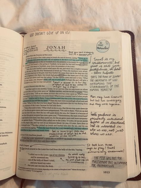 Jonah Bible Journaling, Old Testament Bible Journaling, Jonah Bible Study, Bible Annotations, Jonah Bible, Bible Highlighting, Old Testament Bible, Bible Studying, Bible Doodling