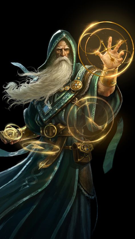 Fantasy Wizard, Heroic Fantasy, Dungeons And Dragons Characters, Dnd Art, Gandalf, Fantasy Concept Art, High Fantasy, Arte Fantasy, Magic Art