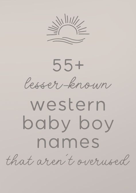 Wanna know the Western baby names we are seriously crushing on for 2024? This cowboy baby names list are the baby boy names that you don't hear every day - whether you love cute baby names, unique baby names, or majorly uncommon baby names, this full list of rustic boy names with meanings will give you tons of name inspiration for that sweet little one of yours! Colton Name Meaning, Sutton Name Meaning, Chase Name Meaning, Boy Names That Start With An E, Cute Western Baby Names, Kid Names Unique, Unique Baby Names And Meanings, Baby Boy Names With Nicknames, Cute Boy Names Ideas