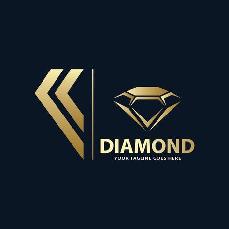 Diamond Logo Ideas, Diamond Logo Design Ideas, Diamond Logo Design, Gem Logo, Logo Circular, Congratulations Banner, Diamond Vector, Gym Logo, Diamond Logo