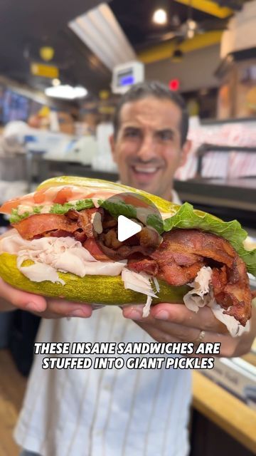 Salvatore DiBenedetto on Instagram: "❗️INSANE PICKLE SANDWICHES @PANTANOS_KITCHEN 🔥 This joint is STUFFING these giant pickles out with all different sandwich combos that are absolutely delicious. You can even get your pickle fried. 👀 Yeah, I’d say that Pantano’s is stepping this viral trend up a few notches. This is a perfect Summer treat - so tasty and also carb-less! I couldn’t get enough. 😋 

📌 They’ll pickle just about anything but I highly recommend trying the Buffalo Chicken Salad with Ranch, Turkey BLT with Russian, the Chopped Salad, and the Chicken Cutlet, Mozz, Bruschetta and Red Pepper Sauce on a Fried Pickle. 

📍 Uniondale, Long Island.

👋 Who else is a pickle lover like me? If so, you better run to this spot. #TheGrubfather #LongIsland #Pickles #Sandwich" Pickle Sandwiches No Bread, Pickle Dinner Recipes, Pickle Sandwich Recipes, Pickles Sandwich, Sandwich Combos, Light Italian Dressing, Chicken With Salad, Pickle Sandwich, Turkey Blt