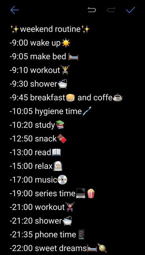 9:00 Am Morning Routine Weekend, Weekend Morning Routine 9am, Weekend Day Routine, Aesthetic Morning Routine List, Vent Notes, Daily Schedule For Moms, 8th Grade Tips, Healthy Routine Daily, Week Routine