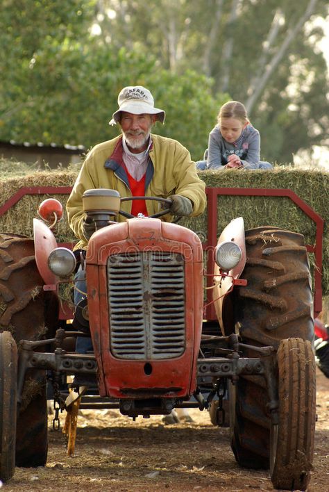 Grant-father Farmer. Grant-father and grant-daughter driving on tractor and wago , #SPONSORED, #Farmer, #grant, #Grant, #father, #tractor #ad Tractor Photography, Country Photography, Wedding Vector, Stock Photography Free, Vintage Country, Agriculture, Tractor, Farmer, Antique Cars