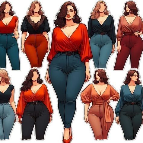 Chunky Sweater Vest, Seasonal Palette, Illustration Face, Fashion Illustration Face, Kibbe Romantic, Chunky Combat Boots, Curvy Casual Outfits, Chique Outfit, Plus Size Fall Outfit