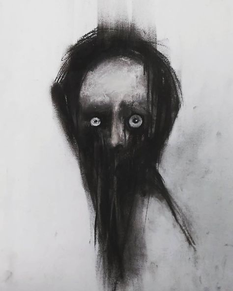 @madziowa_p on Instagram: “#charcoaldrawing #charcoal #workonpaper #artoftheday #dailysketch #sketchbook #creature #darknedd #darkside #spooky #workart #instamoment…” Gothic Charcoal Art, Spooky Charcoal Drawing, Sketchbook Ideas Charcoal, Charcoal Horror Art, Creepy Charcoal Art, Dark Charcoal Art, Horror Sketches Creepy, Dark Art Sketchbook, Horror Moodboard