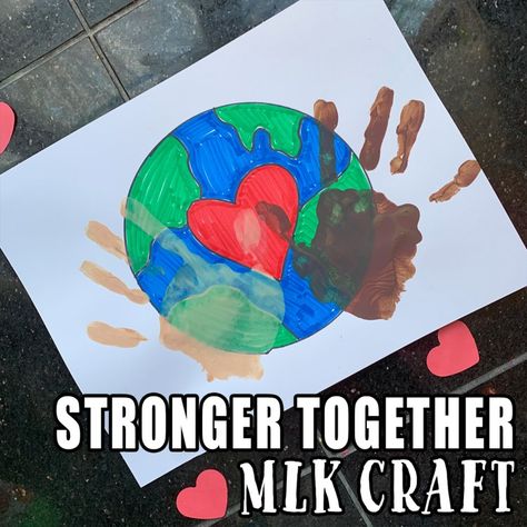 Multicultural Art Preschool, Multicultural Activities For Toddlers, Martin Luther King Jr Art Projects, Mlk Crafts For Toddlers, Mlk Preschool Activities, Mlk Preschool, Martin Luther King Art, Preschoolers Crafts, Martin Luther King Jr Crafts