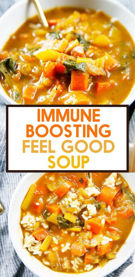 Feel Good Soup, Soup Recipes Winter, Healthy Soup Recipes Clean Eating, Hearty Vegetarian Soup, Recipes Winter, Warm Soup Recipes, Healing Soup, Good Soup, Lexi's Clean Kitchen