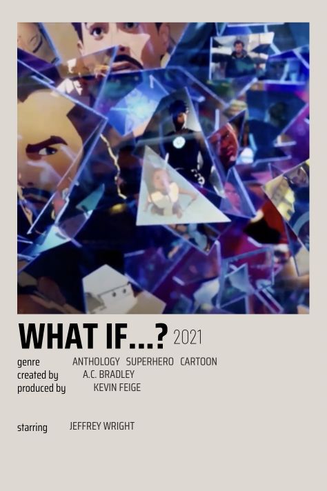 What If Poster, What If Marvel, Poster Marvel, Minimalistic Poster, Marvel Movie Posters, Superhero Cartoon, Jeffrey Wright, Polaroid Poster, Marvel Movie