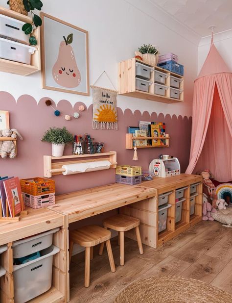 Kids Rooms Inspo, Baby Playroom, Girls Playroom, Toddler Playroom, Kids Playroom Decor, Kids Bedroom Inspiration, Toddler Room Decor, Kids Room Inspiration, Kids Interior Room