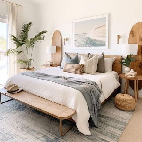 Surf Boards, Casa Country, Coastal Bedroom, Master Bed, Modern Coastal, Florida Keys, Room Inspiration Bedroom, Dream Bedroom, Bed Room