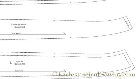 tapered-stole_43_52_lengths2016-06-27 Priest Outfit, Priest Costume, Ecclesiastical Vestments, Stole Pattern, Priest Stole, Vest Sewing, Unique Sewing Patterns, Diy Skirts, Diy Pants