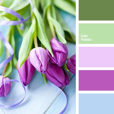 This palette embodies tenderness of spring, youth and femininity. Pistachio, misty green and blue-gray look very discreet, and lavender and Japanese pink p. Tulips Color, In Color Balance, Color Palette Ideas, Color Schemes Colour Palettes, Palette Ideas, Color Palate, Design Seeds, Color Palette Design, Color Harmony