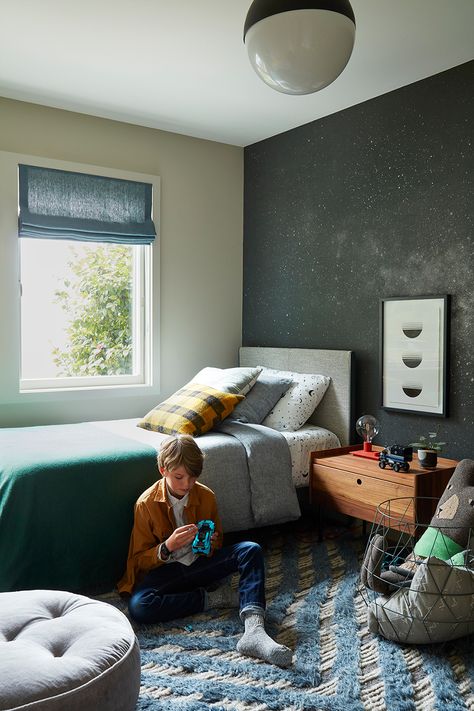 This Designer’s Tiny, Square San Francisco Home Is a Box of Tricks Small Space Design Ideas, Small Boys Room, Small Boys Bedrooms, San Francisco Home, 1960s House, Teen Boy Room, San Francisco Houses, Dream Kitchens Design, Boys Rooms