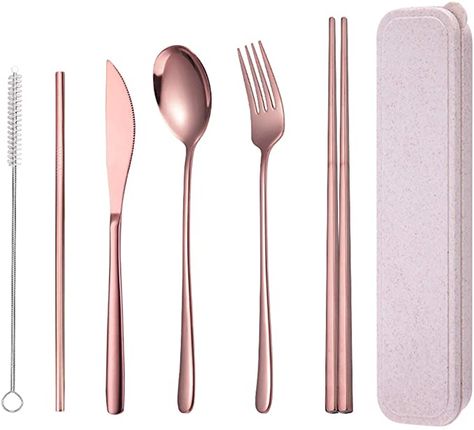 Portable Utensils, Reusable Utensils, Portable Dishwasher, Travel Utensils, Eating Utensils, Utensils Set, Knife And Fork, Stainless Steel Flatware, Stainless Steel 304