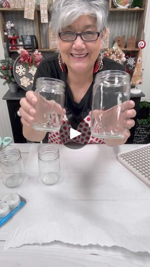 438K views · 5K reactions | Save your jars! Here’s another Christmas in July idea! Are you going to make these?? | Refresh Restyle by Debbie  Westbrooks | Refresh Restyle by Debbie  Westbrooks · Original audio Dollar Tree Glass Jar Crafts, Christmas Candle Crafts, Snowman Mason Jar, Christmas Tree Jar, Crafts With Glass Jars, Winter Diy Crafts, Paper Quilling For Beginners, Mason Jar Projects, Christmas Crafty