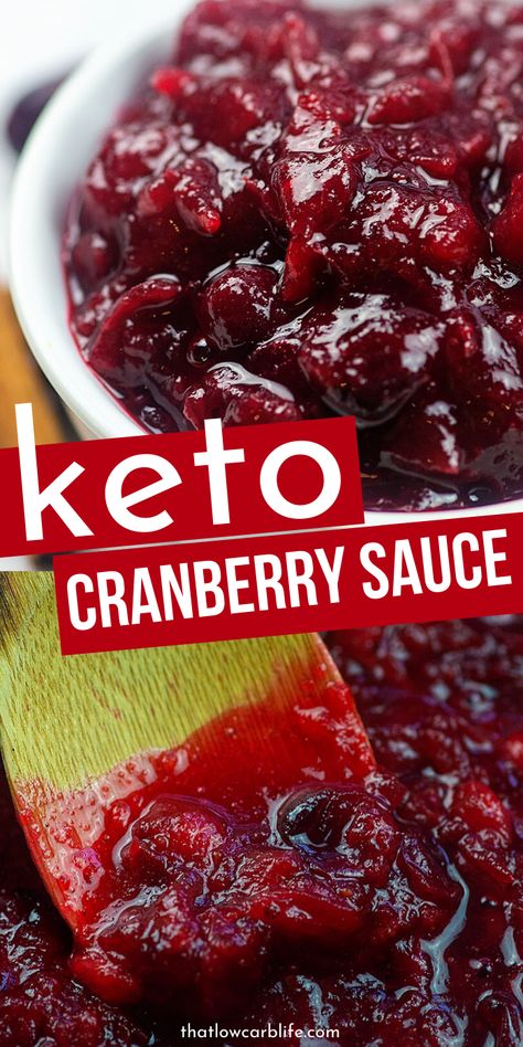 Keto Cranberry Sauce, Keto Thanksgiving Dinner, Low Carb Thanksgiving Recipes, Sugar Free Cranberry Sauce, Keto Cranberry, Keto Holiday Recipes, Low Carb Holiday, Keto Sauces, Medicine Tips