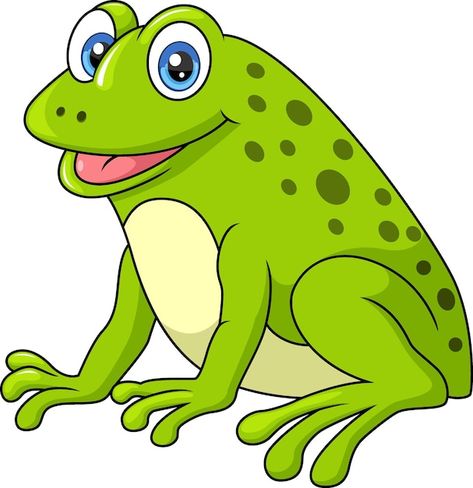 Cute happy green frog cartoon on white b... | Premium Vector #Freepik #vector #toad #funny-cartoon #cute-frog #frog Frog Pictures Cartoon, Frog Cartoon Images, Toad Cartoon, Cute Frog Cartoon, Frog Cartoon, Frog Pictures, Printable Preschool Worksheets, Frog Art, Cute Frog