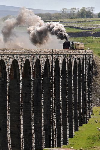 71000 THE DUKE | Beginning its traverse of Ribblehead viaduc… | Flickr Ribblehead Viaduct, Train Miniature, Steam Engine Trains, Steam Railway, Old Trains, Train Pictures, Train Journey, Steam Engine, Gloucester