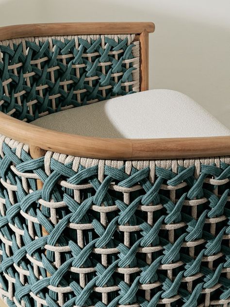 Detail armchair weave 7 Patio Hammock, Riad Marrakech, Dining Table Accessories, Wooden Arch, Outdoor Furniture Collections, Pergola Designs, Furniture Details, Retail Furniture, Wooden Storage