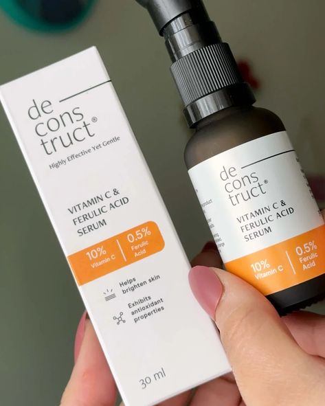 Deconstruct Vitamin C Serum Review - The Best Ever! Clear Dark Spots, Cosmetic Package, Best Vitamin C Serum, Best Vitamin C, Skin Care Remedies, Acne Marks, Kojic Acid, Vitamin C Serum, Skin Serum