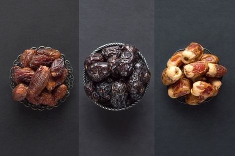 Dates palm fruit arranged in shape of crescent moon. ramadan kareem. | Premium Photo Dates Photography, Dates Pictures, Design Kemasan, Dior High Jewelry, Dates Aesthetic, Date Photography, Ramadan Dates, Arabic Tea, Kurma Ajwa