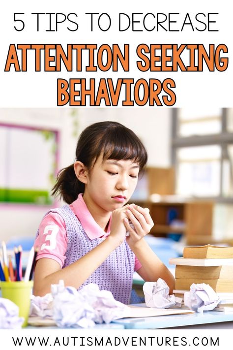 Looking for some strategies to decrease attention seeking behaviors in the classroom? Click the pin to learn some interventions that work for elementary school children. Functions Of Behavior Aba, Behavior Management In The Classroom Preschool, Functions Of Behavior, Behavior Management Plan, Attention Seeking Behavior, Positive Behavior Support, Aggressive Behavior, Behavior Plans, Losing Your Mind