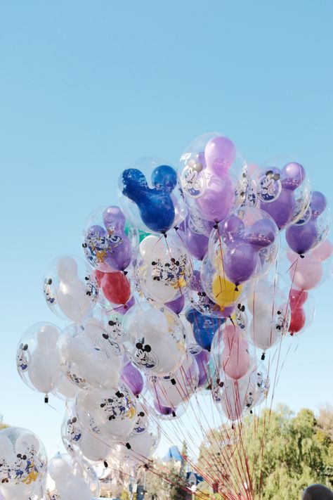 Disneyland Balloons, Disney Balloons, Mickey Balloons, Disney Photography, Minnie Party, Mickey Head, Disney Photos, Pink Balloons, Disney Trip