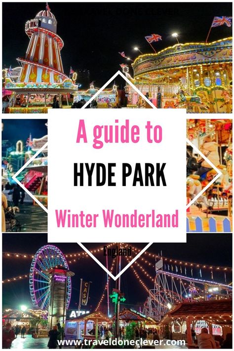 A guide to Hyde Park Winter Wonderland. Winter Wonderland in London. Christmas Markets in London. Hyde Park London Christmas, London Travel Winter, Winter Wonderland Hyde Park London, London For Christmas, Hyde Park Winter Wonderland, Hyde Park Christmas, London Xmas, Winter Wonderland Hyde Park, Winter Wonderland London