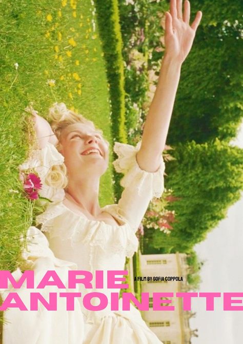 Marie Antoinette Sofia Coppola Poster, Movie Posters Fanmade, Marie Antoinette Movie Poster, Marie Antoinette Poster, Alternative Minimalist Poster, Marie Antoinette Movie, Sofia Coppola Movies, Marie Antoinette 2006, Pink Movies