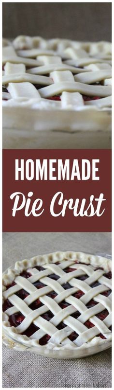 This light and flaky homemade pie crust recipe will be a winner this holiday season with your family. Fried Pie, Recipes Pastry, Lattice Pie, Pie Crust From Scratch, Pie Crust Recipe Easy, Pie Pastry, Favorite Pie Recipes, Homemade Pie Crust, Homemade Pie Crust Recipe