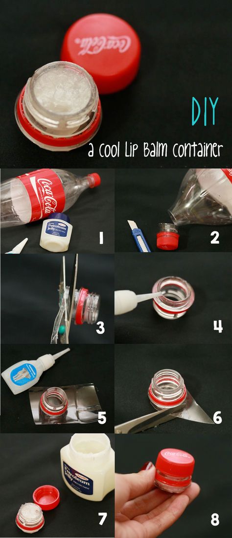 Make a Cool Lip Balm Container #recycling #DIY Lip Balm Containers, Bottle Covers, Nice Lips, Diy Lip Balm, Diy Lips, Geocaching, Recycled Crafts, Homemade Beauty Products, Diy Makeup