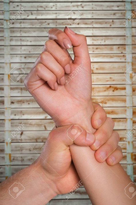 Hand Grabbing Wrist, Wrist Reference, Hand Grabbing, Pale Wood, Male Hands, Male Photography, Wooden Background, Pose Reference, Stock Images Free