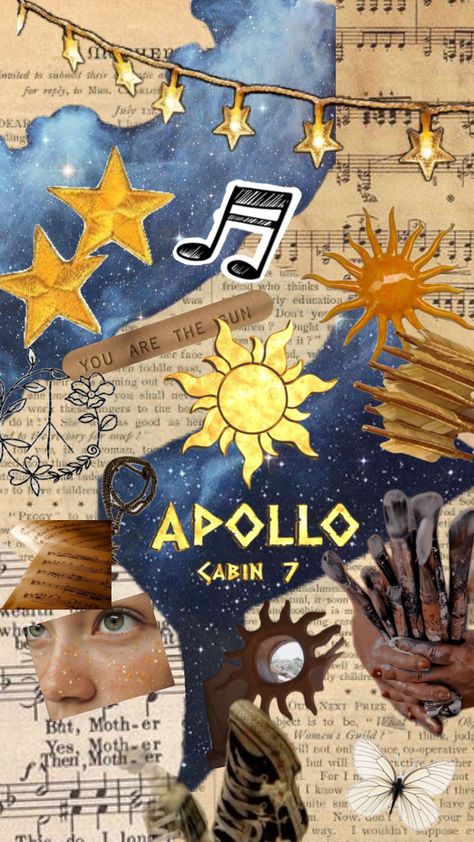 Let me know if u guys want me to do any other cabin!<3 Apollo Cabin, Cabin 7, Percy Jackson, Let Me Know, Let Me, Cabin, Collage