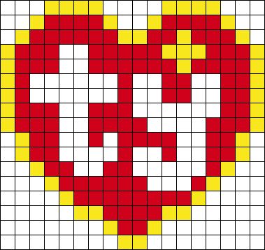 Ty Perler Beads, Candy Perler Bead Patterns, Meme Perler Beads Pattern, Red Perler Bead Patterns, Smiling Friends Perler Bead, Kandi Christmas, Heart Perler Bead Patterns, Small Perler Bead Patterns, Alt Crafts