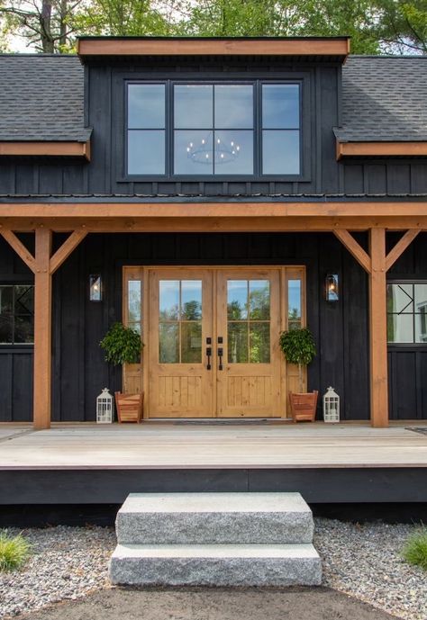 Custom Double Door + Sidelights Double Entry Door, Exterior Doors With Sidelights, Front Door With Sidelights, Door With Sidelights, Door Sidelights, Future Farmhouse, Entry Door With Sidelights, Lake Hartwell, Barn Homes Floor Plans