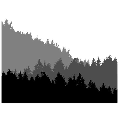 Treeline Silhouette, Forest Vector, Forest Silhouette, Dense Forest, Conifer Trees, Trees Forest, Bus Life, Tree Line, Silhouette Svg