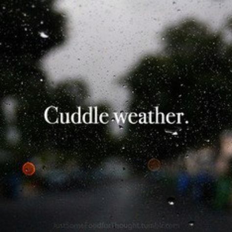 Cuddle weather :) Cuddle Weather Quotes, Rainy Day Quotes, Cuddle Weather, Twisted Quotes, Season Quotes, Weather Quotes, Hugs And Cuddles, I Love Rain, Rain Wallpapers