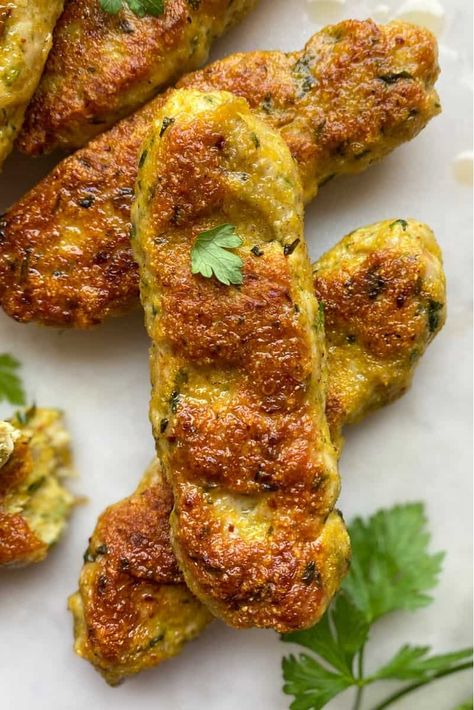 Chicken Kufta Kebab - Fufu's Kitchen Beef Kofta Recipe, Kofta Kebab, Chicken Kofta, Middle Eastern Cuisine, Kofta Recipe, Kebab Recipe, Kebab Recipes, Food Crush, Eastern Cuisine