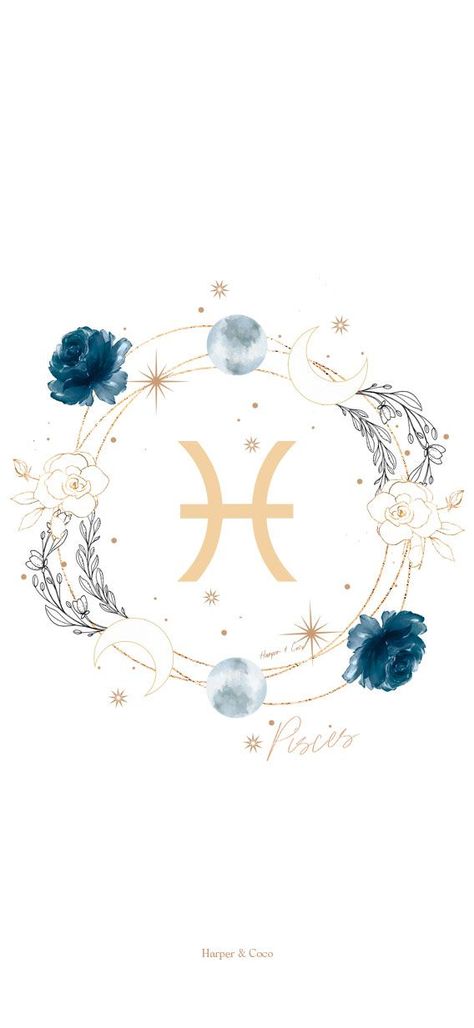 Pisces Zodiac Sign Wallpapers Pieces Zodiac Wallpaper, Pisces Background, Pisces Wallpaper, Zodiac Wedding, Signs Wallpaper, Sign Wallpaper, Spicy Pisces, Iphone Decor, Zodiac Wallpaper