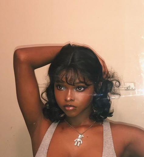 Short Hair Black, Pelo Afro, Dark Skin Beauty, Grunge Hair, Black Girls Hairstyles, Aesthetic Hair, About Hair, Pretty Hairstyles, Hair Looks