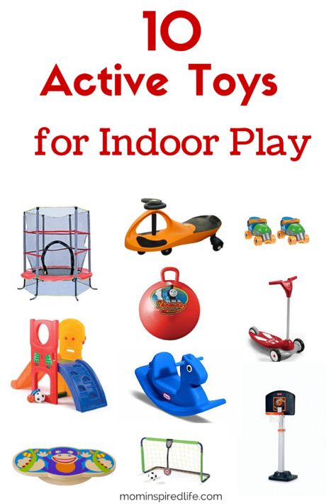 10 Active Toys for Indoor Play. Our favorite toys that keep kids active when we can't get outside to play! Therapist Activities, Kid Playroom, Active Toys, Playhouse Plans, Play Structures, Play Kitchens, Homes Ideas, Children Activities, Fitness Room