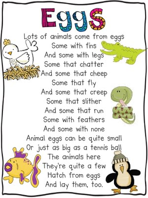 Oviparous Animals Poem - Great lesson idea on this website that includes a mentor text, writing prompt, and craftivity. Kindergarten Poems, Oviparous Animals, Animal Poems, Childrens Poems, Spring Kindergarten, Spring School, Poetry For Kids, Kids Poems, Spring Preschool